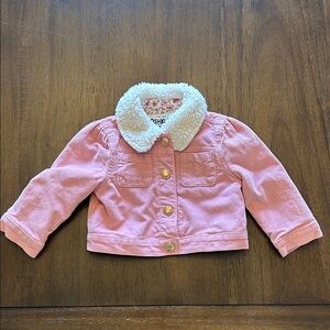 OshKosh B'gosh Pink Corduroy Jacket with Plush Collar